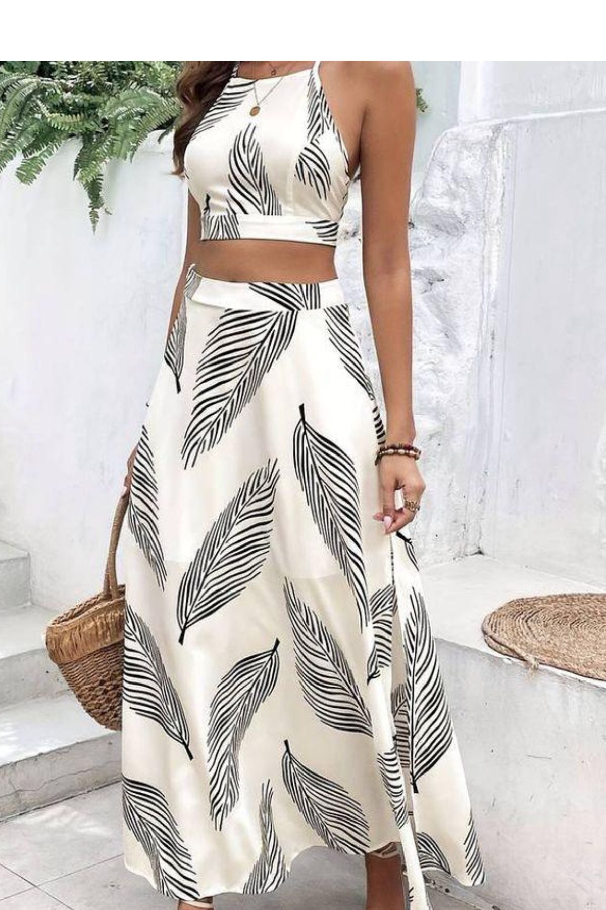 WHISPERED SHADOWS  TOP & SKIRT